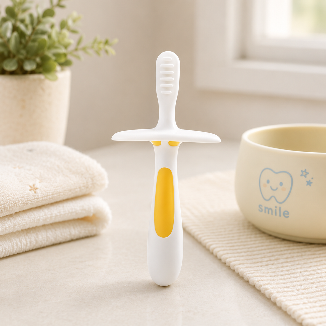 PIGEON CHILDREN TRAINING TOOTHBRUSH LESSON 1 – YELLOW