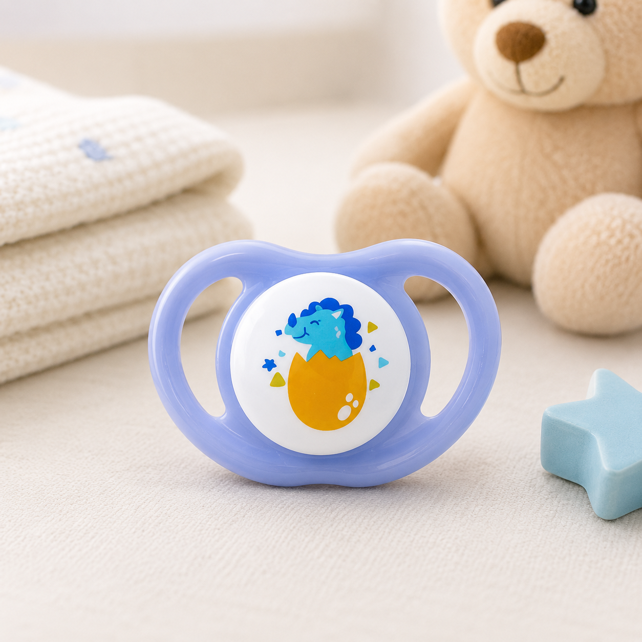 PIGEON BABY PACIFIER – DINO EGG THEME (0–6 MONTHS)