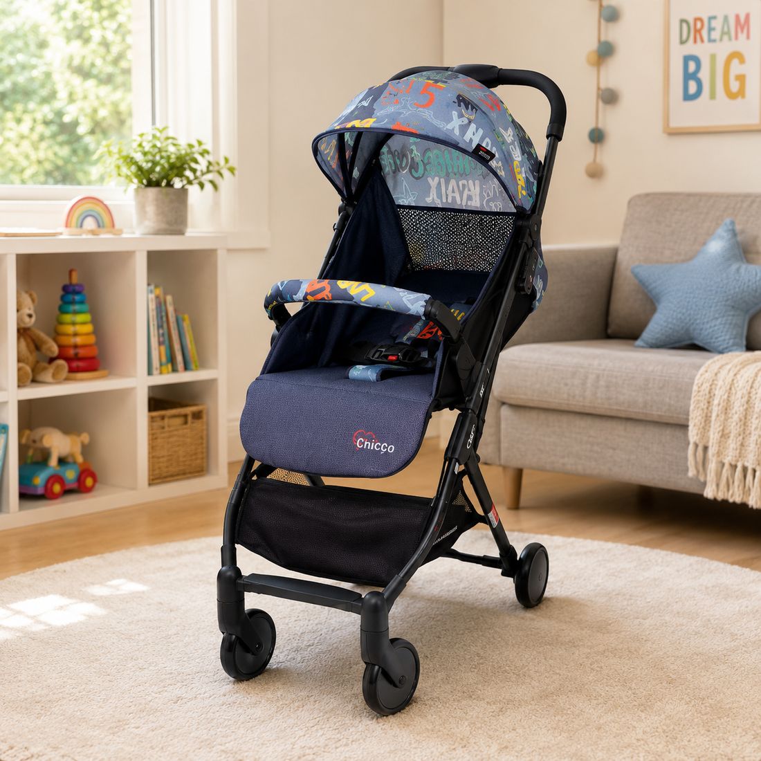 TINNIES BABY STROLLER - COW BOY