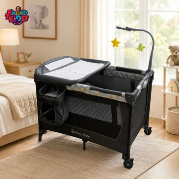 BABY PLAYPEN COT WITH CHANGING STATION