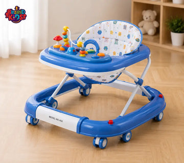 BABY WALKER WITH ACTIVITY TRAY - BLUE