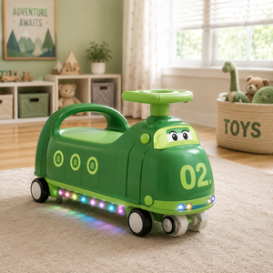AIRPLANE STYLE AUTO BABY WALKER - GREEN