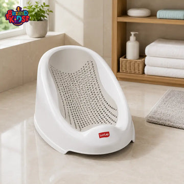 BREATHABLE BABY BATH SUPPORT SEAT - WHITE