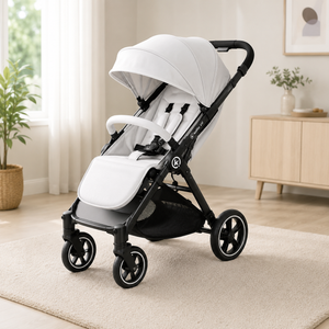 PREMIUM FOLDABLE BABY STROLLER - WHITE