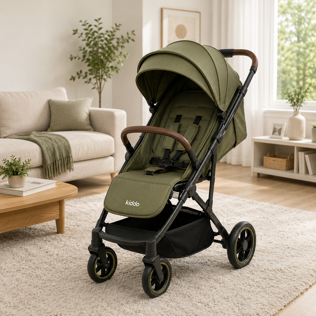 KIDILO LUXURY BABY STROLLER - GREEN