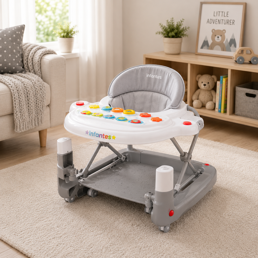 JUNIOR ACTIVITY BABY WALKER - GREY