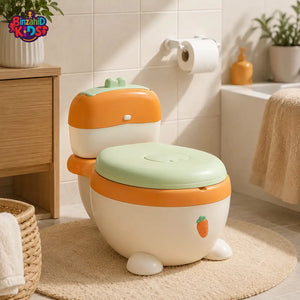 CARTOON BABY POTTY TRAINING TOILET SEAT - ORANGE