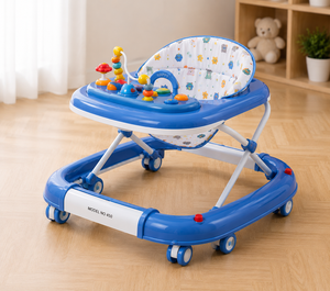 BABY WALKER WITH ACTIVITY TRAY - BLUE