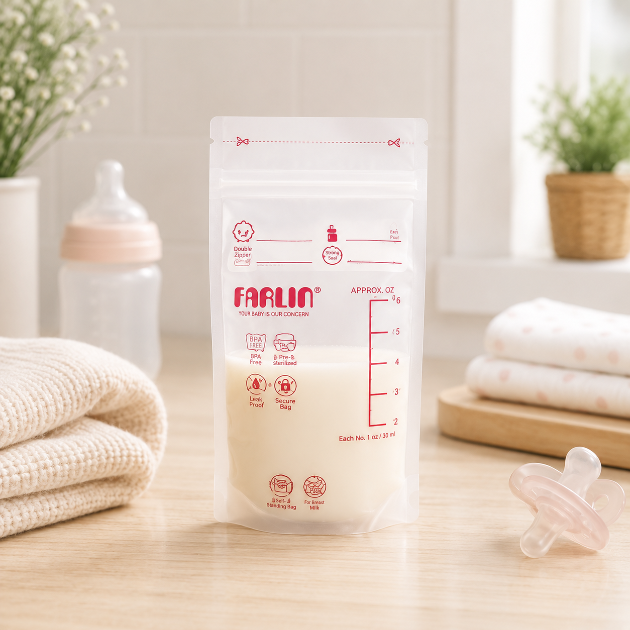 FARLIN MILK STORAGE BAG 120ML PK-20 + 2