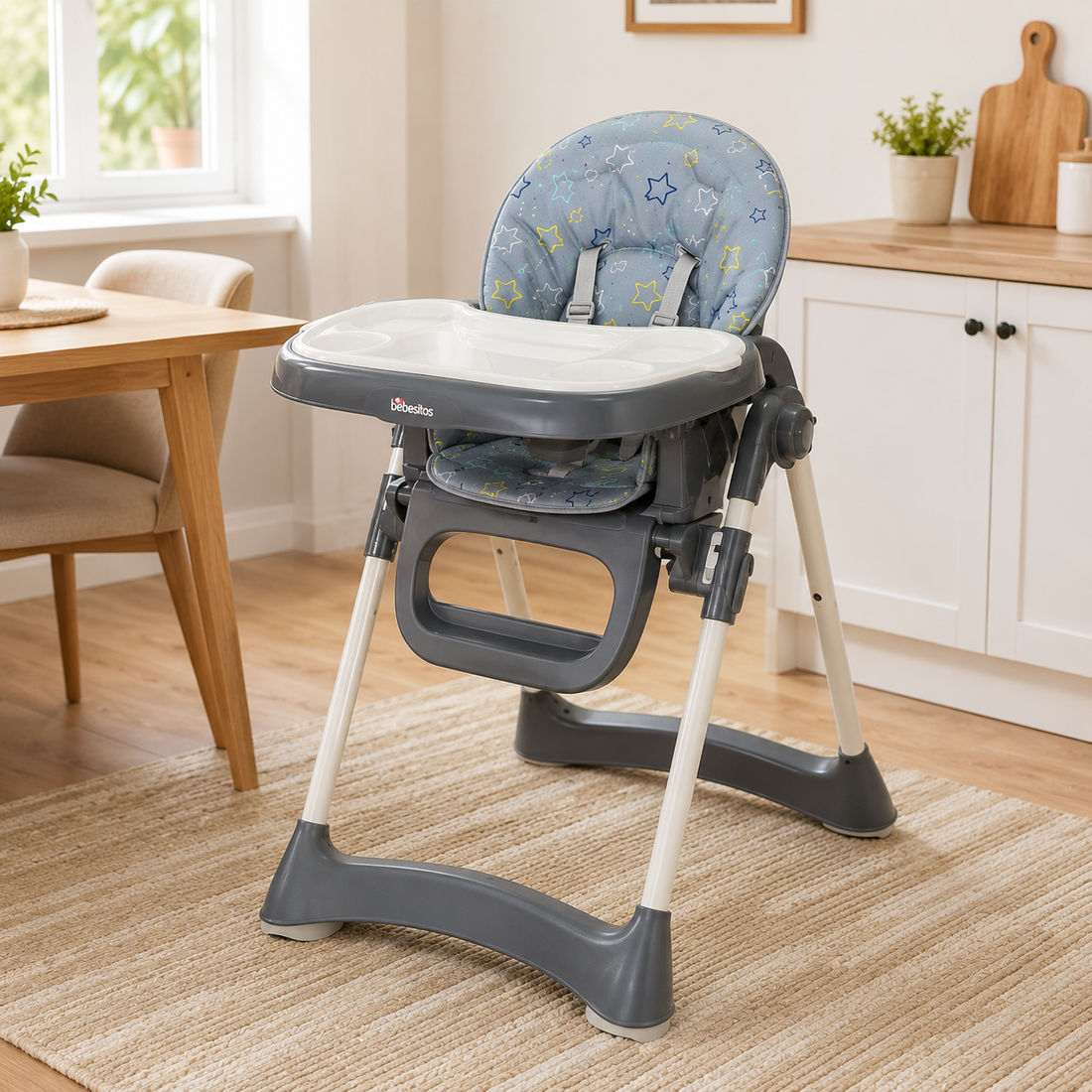 Baby High Chair - Grey