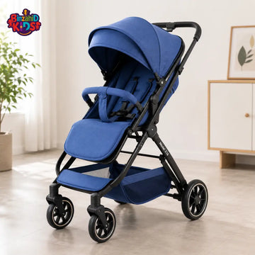 COMPACT LUXURY BABY STROLLER - BLUE