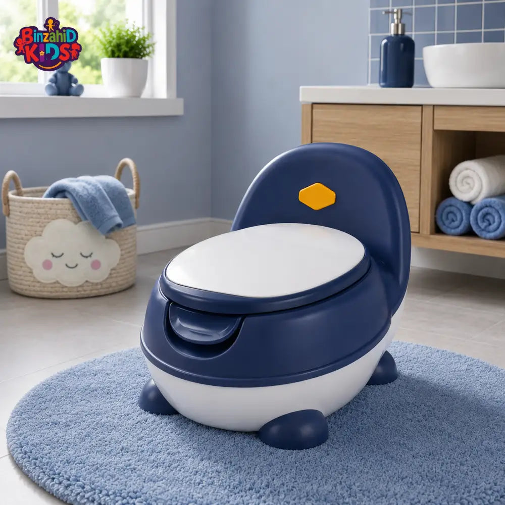 CUTE BABY POTTY TRAINING TOILET SEAT - NAVY BLUE