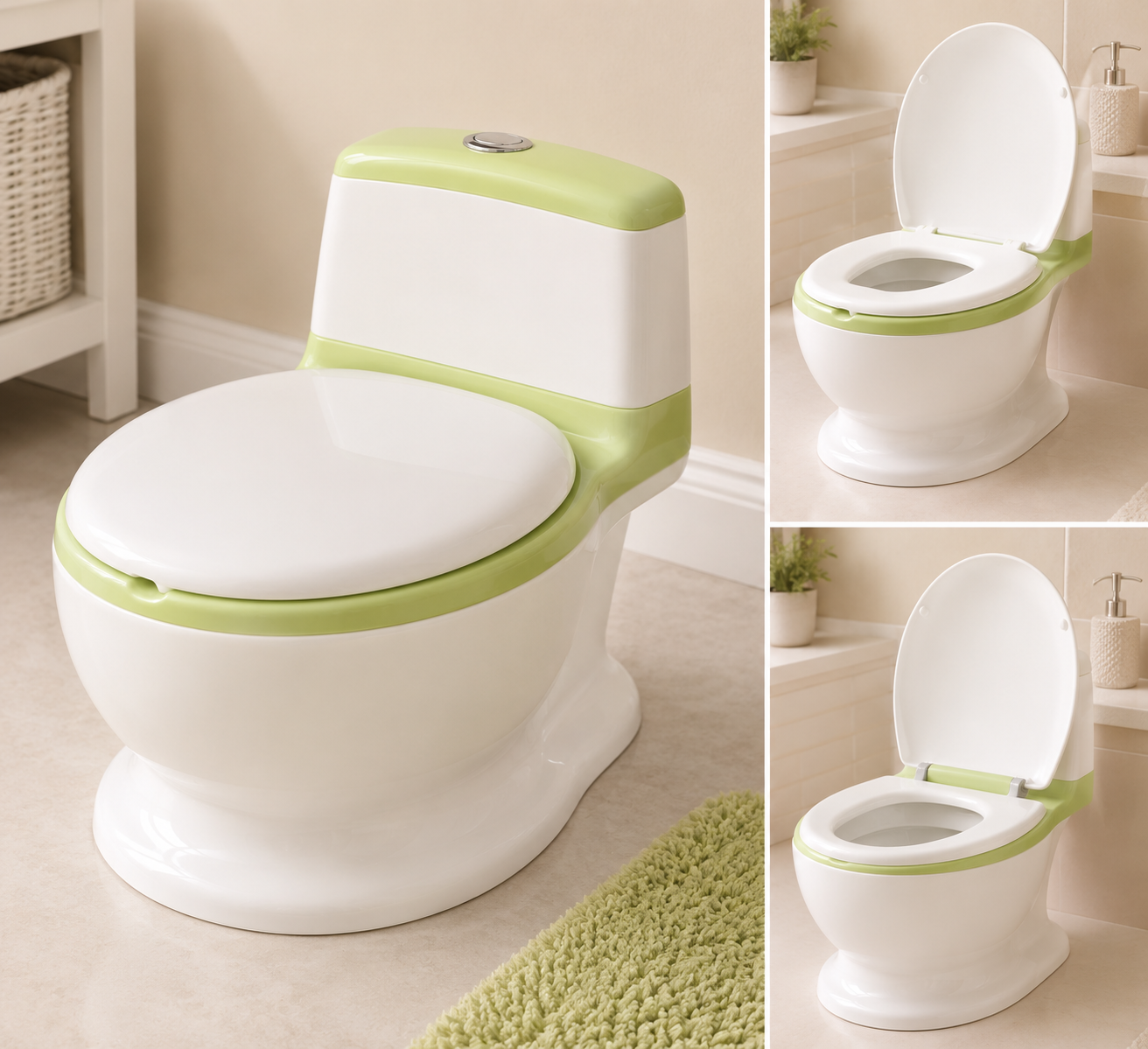BABY POTTY TRAINING TOILET - GREEN