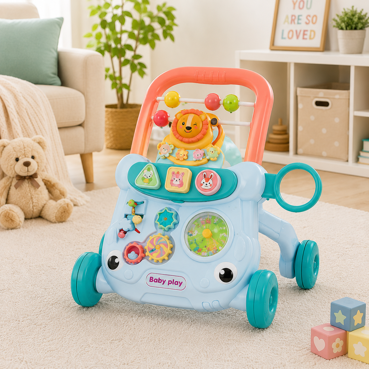JOYOUS BABY PLAY WALKER - GREEN