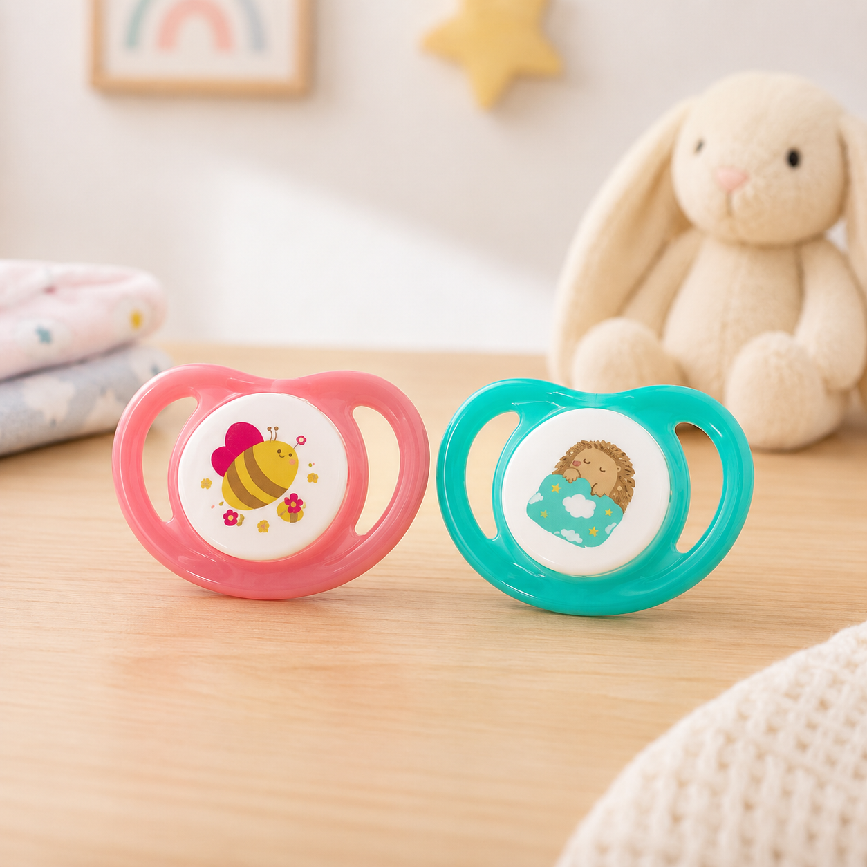 PIGEON MINILIGHT SOFTEST SILICONE GIRL PACIFIER 2PCS - M