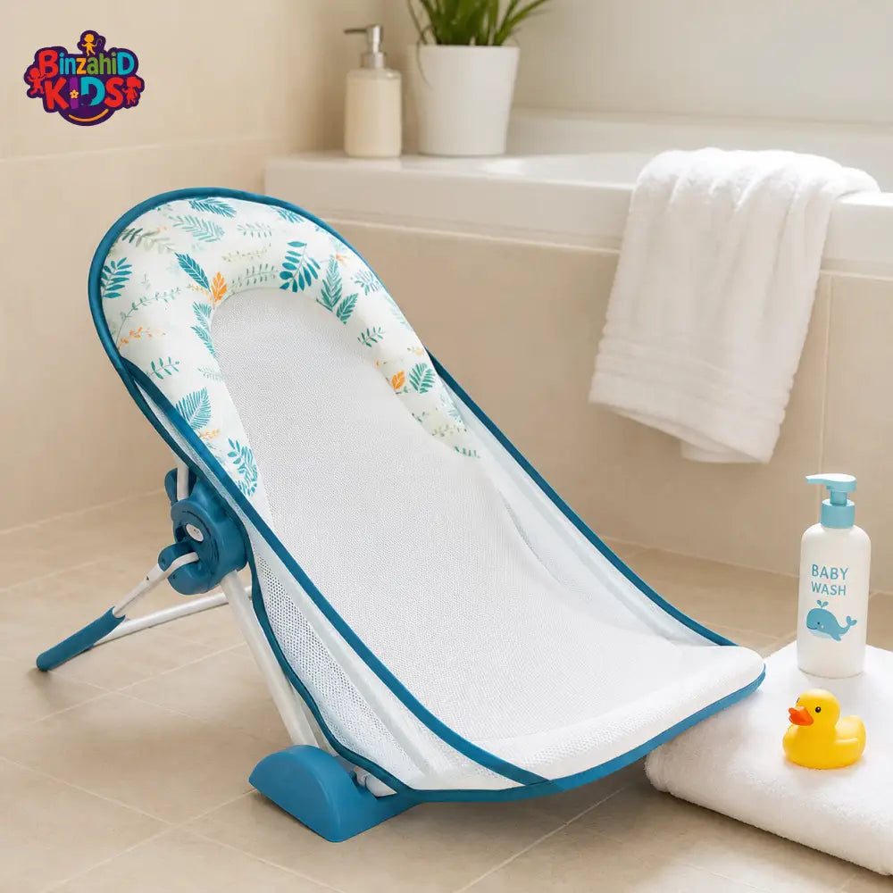 DISNEY BABY BATHER FOLDABLE MESH INFANT BATH SUPPORT - GREEN