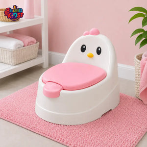 DUCK DESIGN BABY POTTY TRAINER - PINK