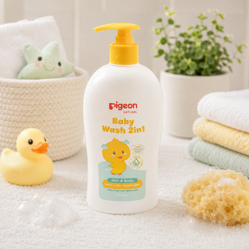 PIGEON JOJOBA BABY WASH 2IN1 700ML