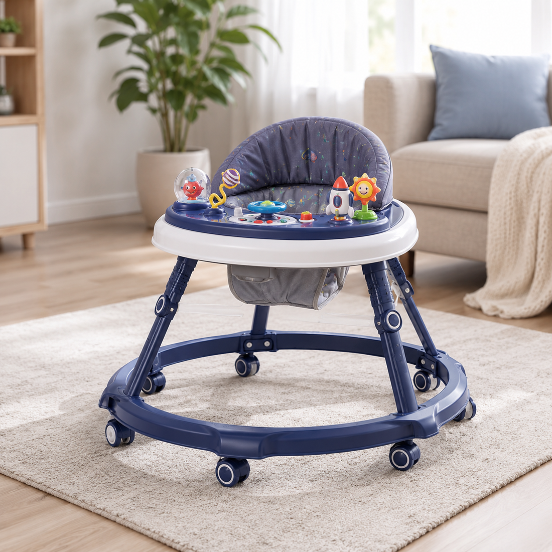 SMART ACTIVITY BABY WALKER - BLUE