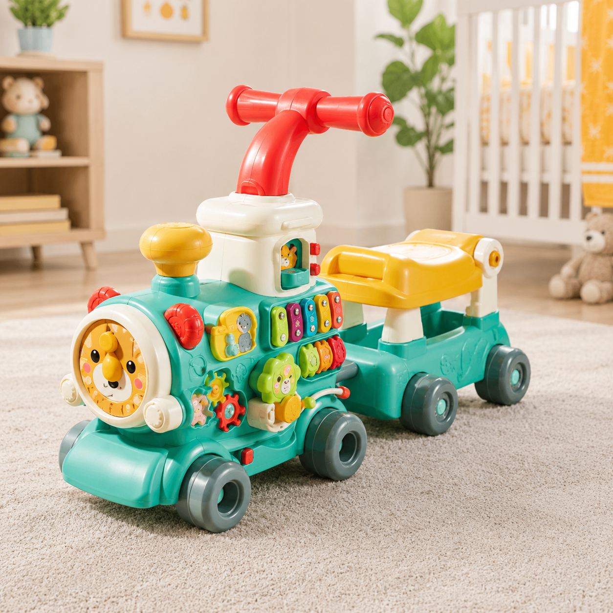 JOYOUS BABY RIDE ON TRAIN WALKER - BLUE