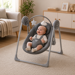 MASTELA ELECTRIC BABY SWING WITH SOOTHING MOTION - GREY
