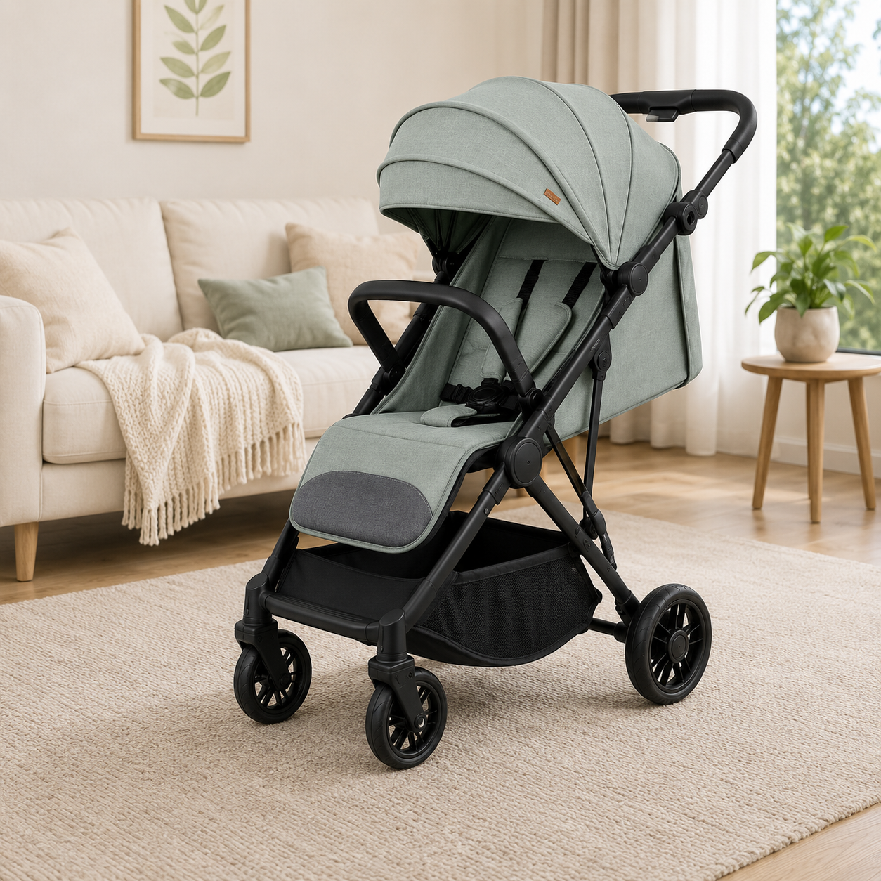 PREMIUM COMPACT BABY STROLLER - GREY