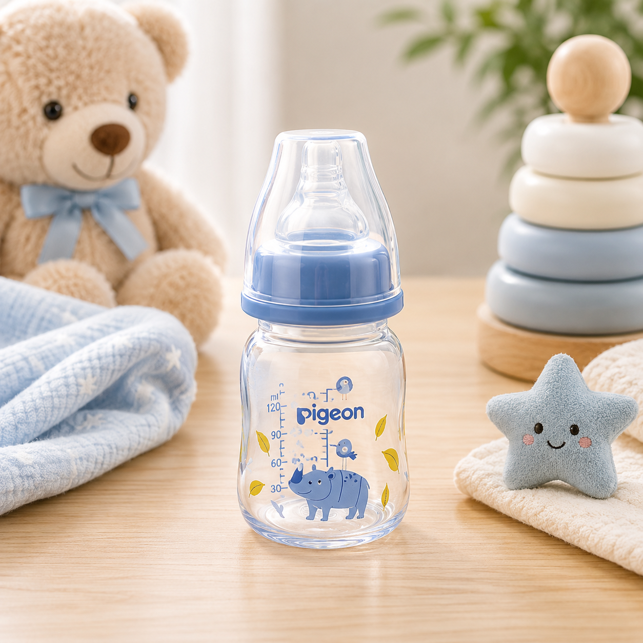 PIGEON COMPACT COLORFUL FLEXIBLE FEEDER 0+ MONTHS