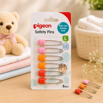 PIGEON MULTIPURPOSE SAFETY PINS (6 PCS)