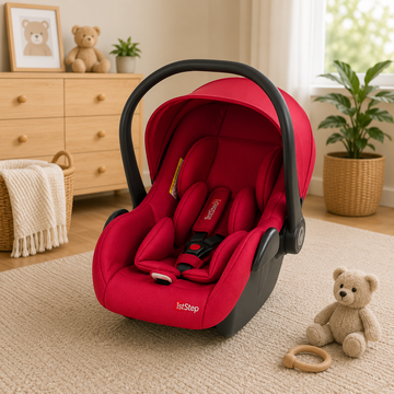 2-IN-1 BABY CARRIER & CAR SEAT – 0–18 MONTHS (RED GIRLS)
