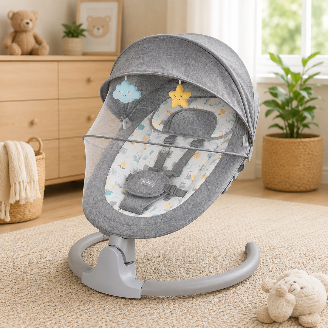 Baby Auto Swing - Grey