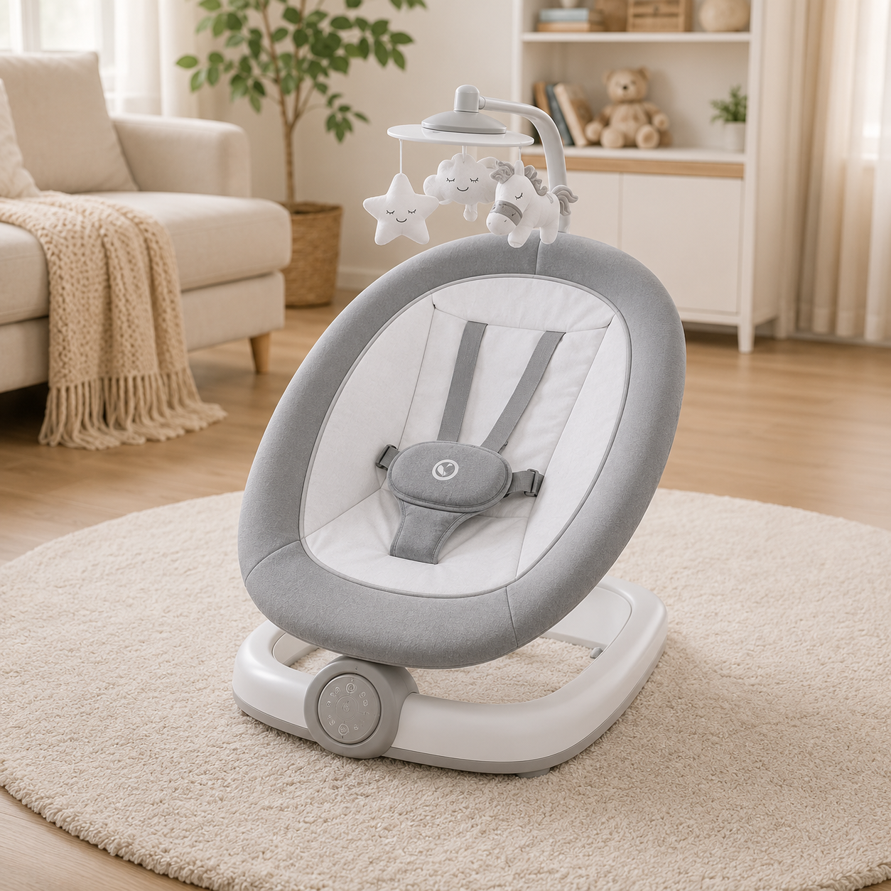 MASTELA ELECTRIC BABY SWING - GREY