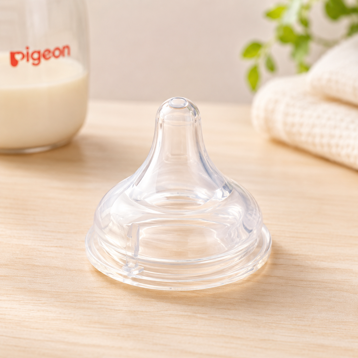 PIGEON SOFTOUCH WIDE NECK NIPPLE 1 PC SS