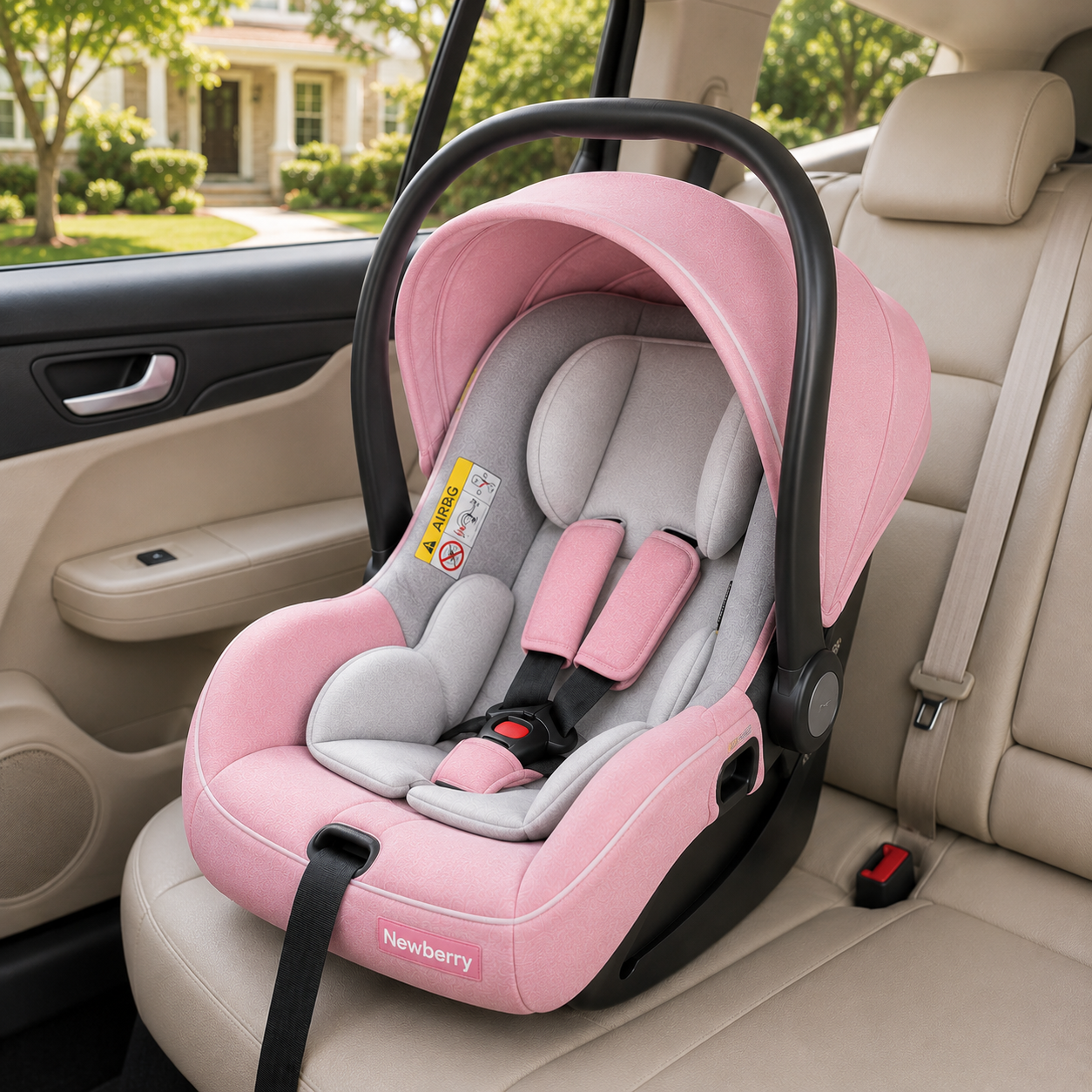 INFANTES SAFECRUISE TRAVEL CAR SEAT - PINK