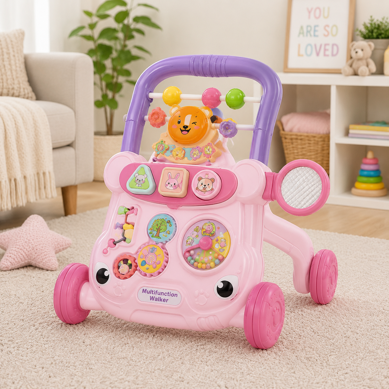 JOYOUS BABY PLAY WALKER - PINK