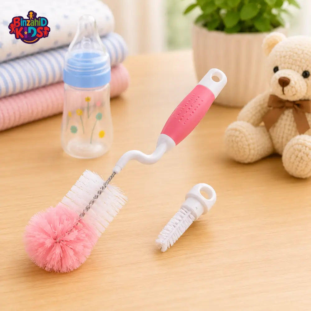 FARLIN BOTTLE & NIPPLE BRUSH - PINK