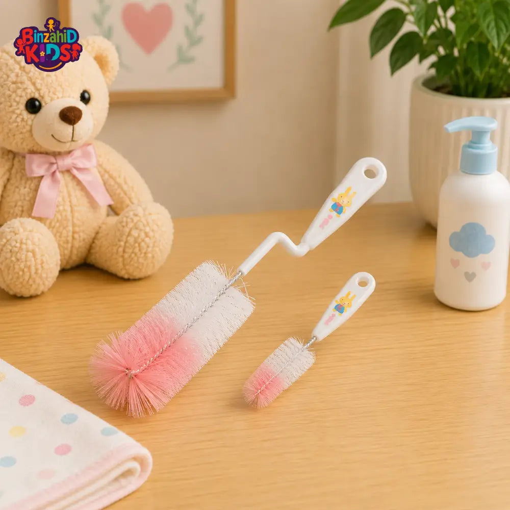 FARLIN BOTTLE & NIPPLE BRUSH - WHITE