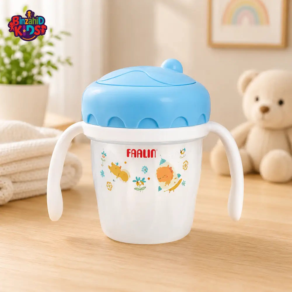 FARLIN DRINKING CUP STEP 3-STRAW 120ML-BLUE