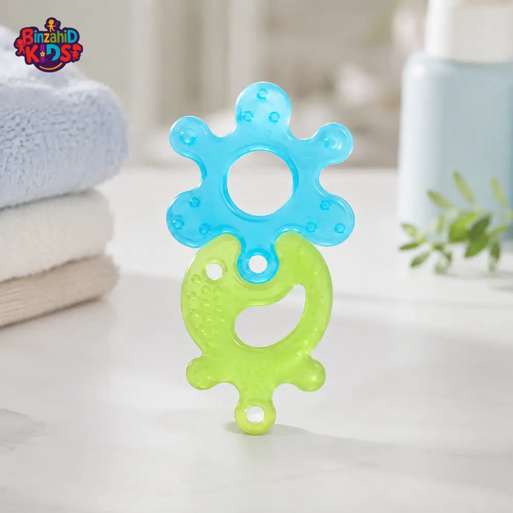 FARLIN PUZZLE GUM SOOTHER - GREEN & BLUE