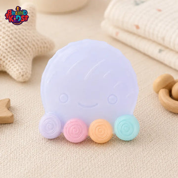 FARLIN SILICONE GUM SOOTHER - BLUE OCTOPUS
