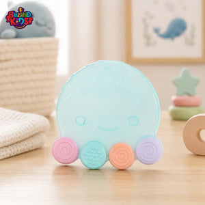 FARLIN SILICONE GUM SOOTHER - GREEN OCTOPUS