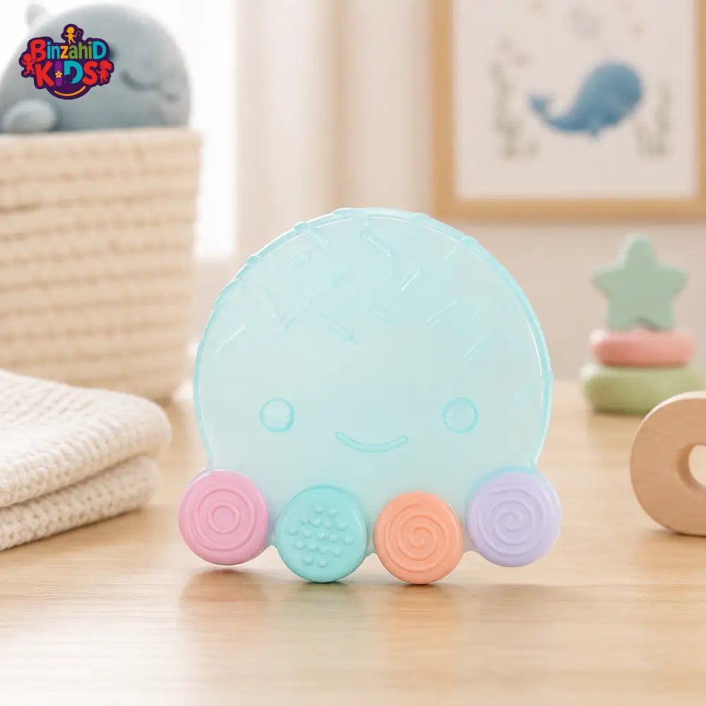 FARLIN SILICONE GUM SOOTHER - GREEN OCTOPUS