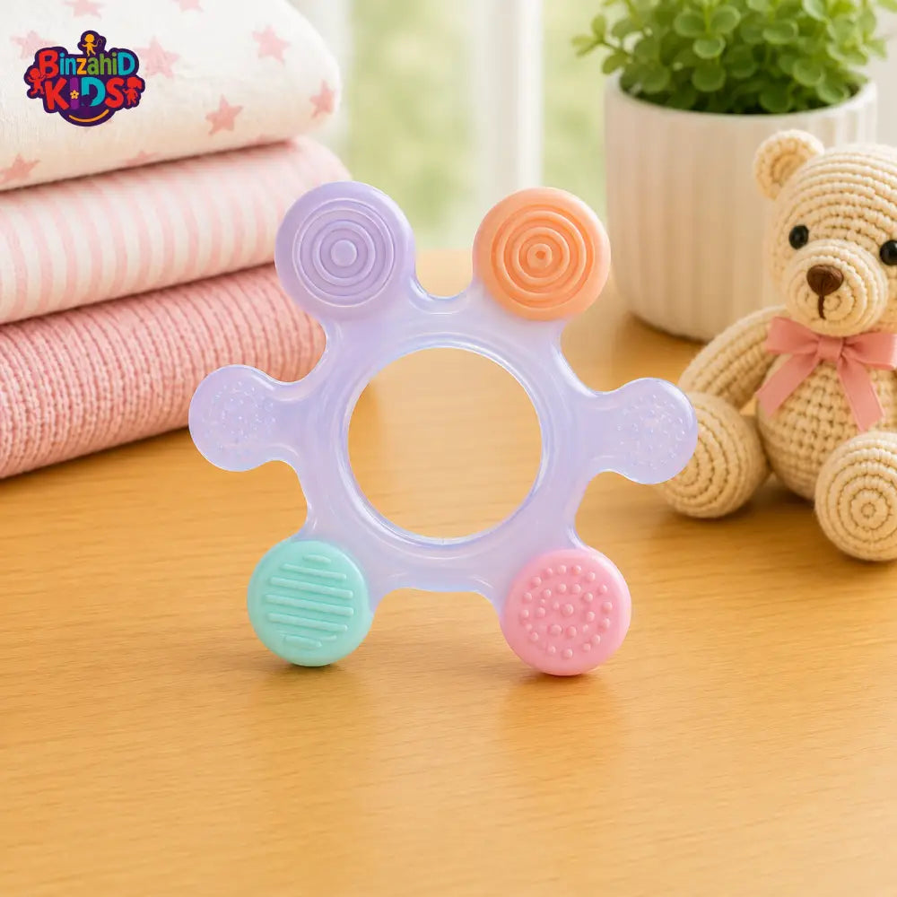 FARLIN SILICONE GUM SOOTHER - INDIGO STARFISH