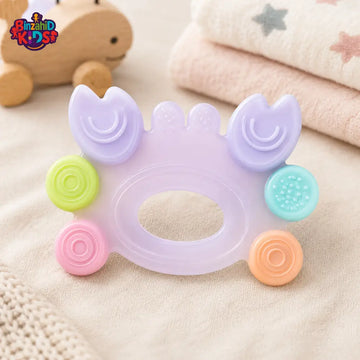 FARLIN SILICONE GUM SOOTHER - LAVENDAR CRAB