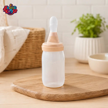 FARLIN SQUEEZABLE EASY SPOON FEEDER 180ML - PEACH