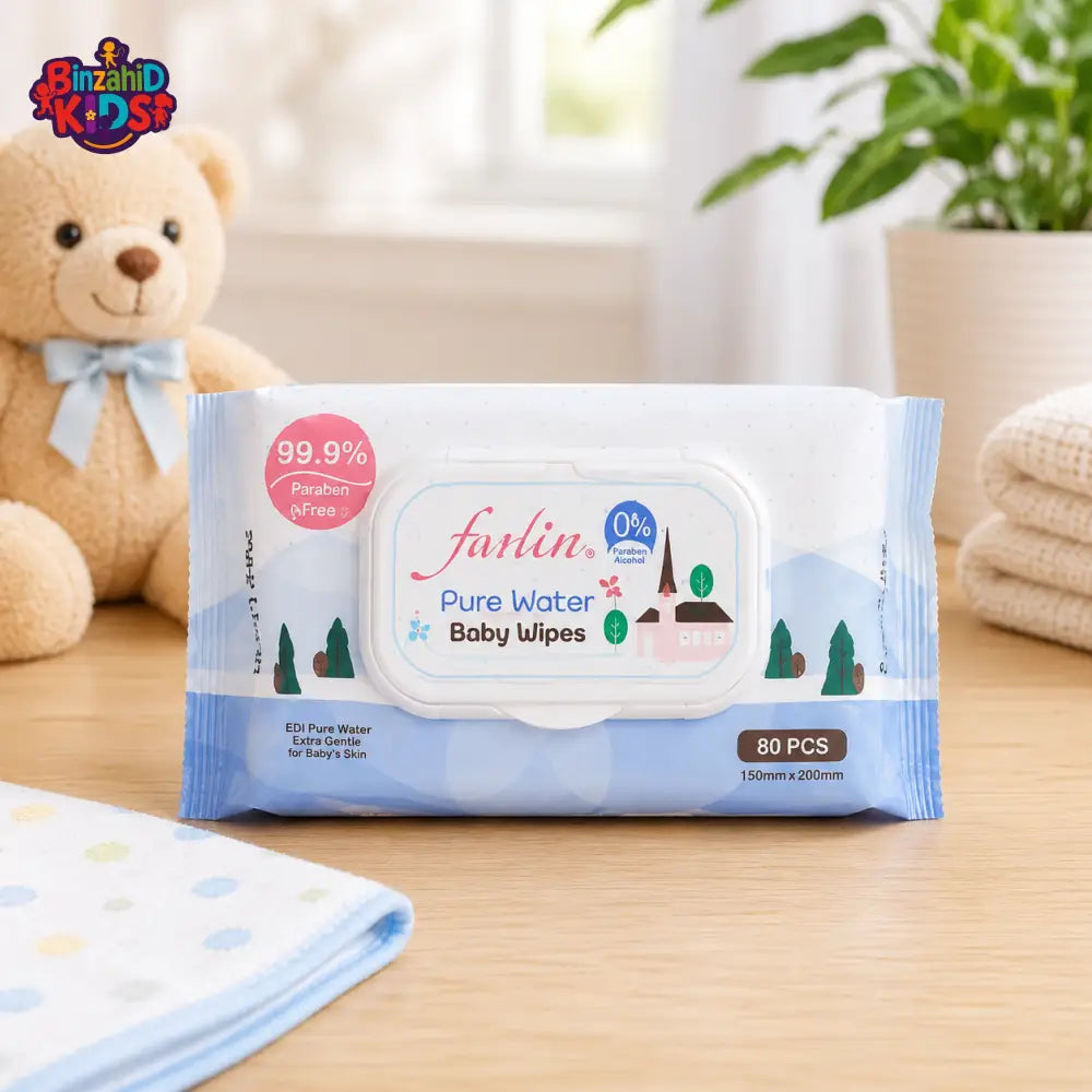 FARLIN WET WIPES PURE WATER PK-80 FLIP TOP