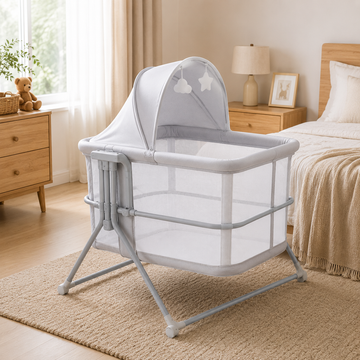 MASTELA 3-IN-1 BEDSIDE SLEEPER BASSINET - WHITE