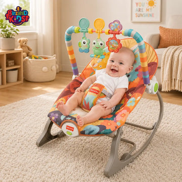 FISHER PRICE BABY ROCKER & INFANT BOUNCER SEAT - ORANGE