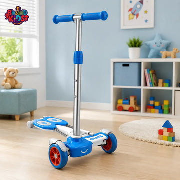 FOLDABLE 3-WHEEL KIDS SCOOTER WITH ADJUSTABLE HANDLE