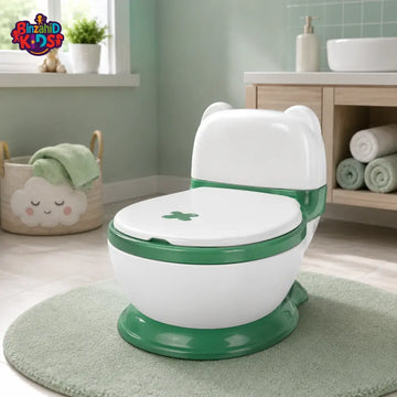 FOLDABLE BABY POTTY TRAINING SEAT - GREEN