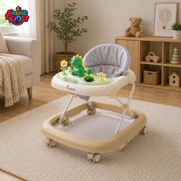 FOLDABLE BABY WALKER WITH ACTIVITY TRAY - SKIN